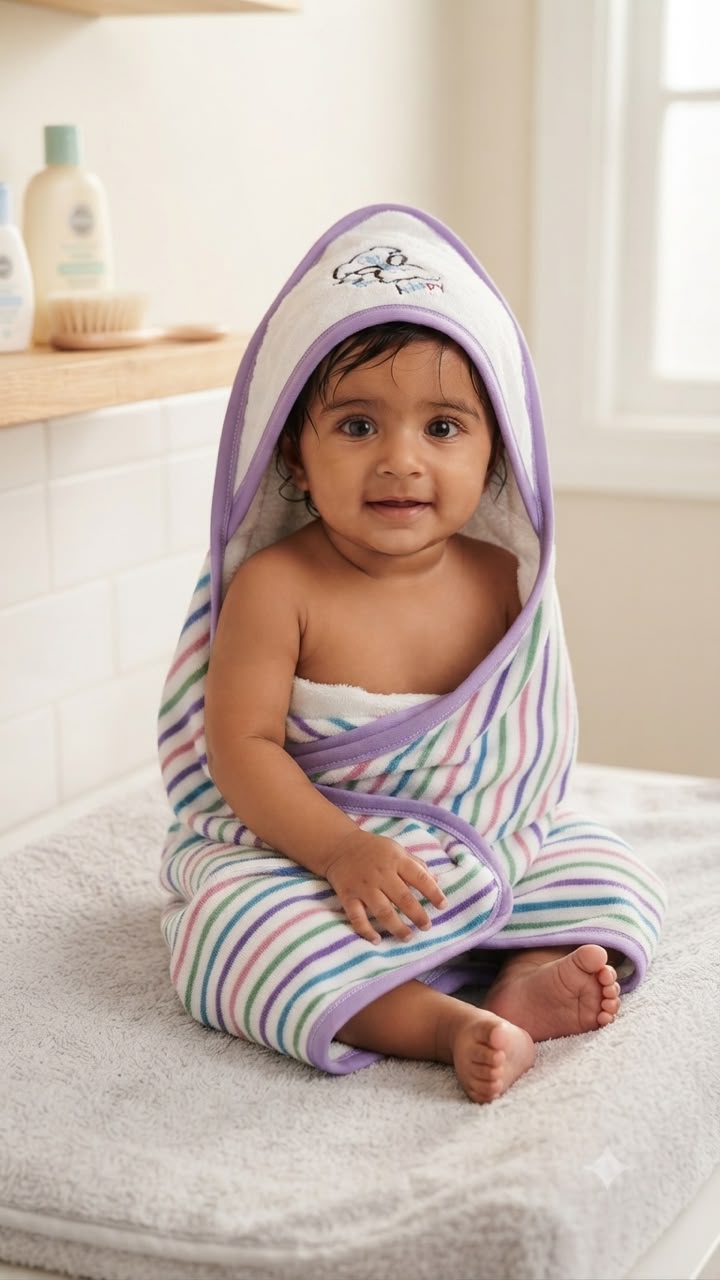 Hooded Baby Bath Towel