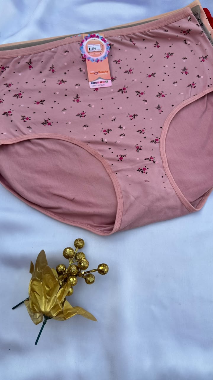 Women's Printed Cotton Mid-Rise underwear