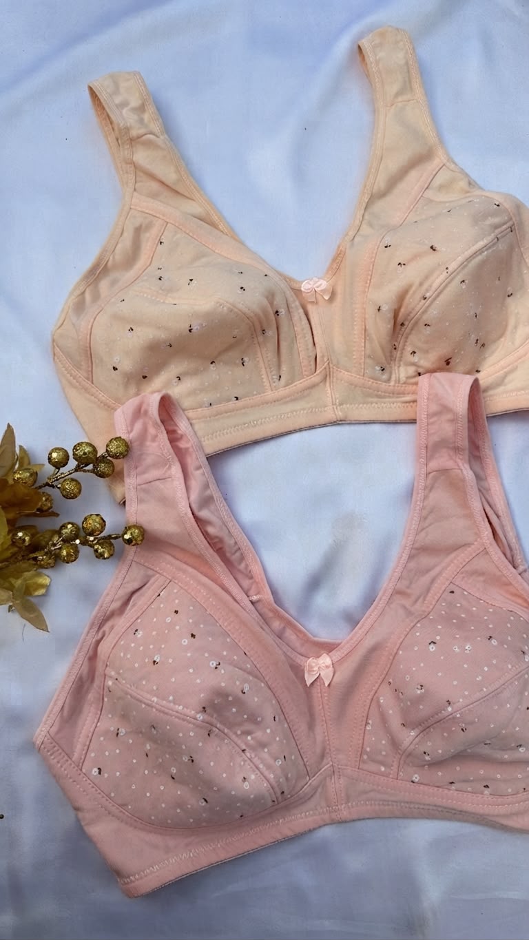 Soft padded cotton full coverage bra