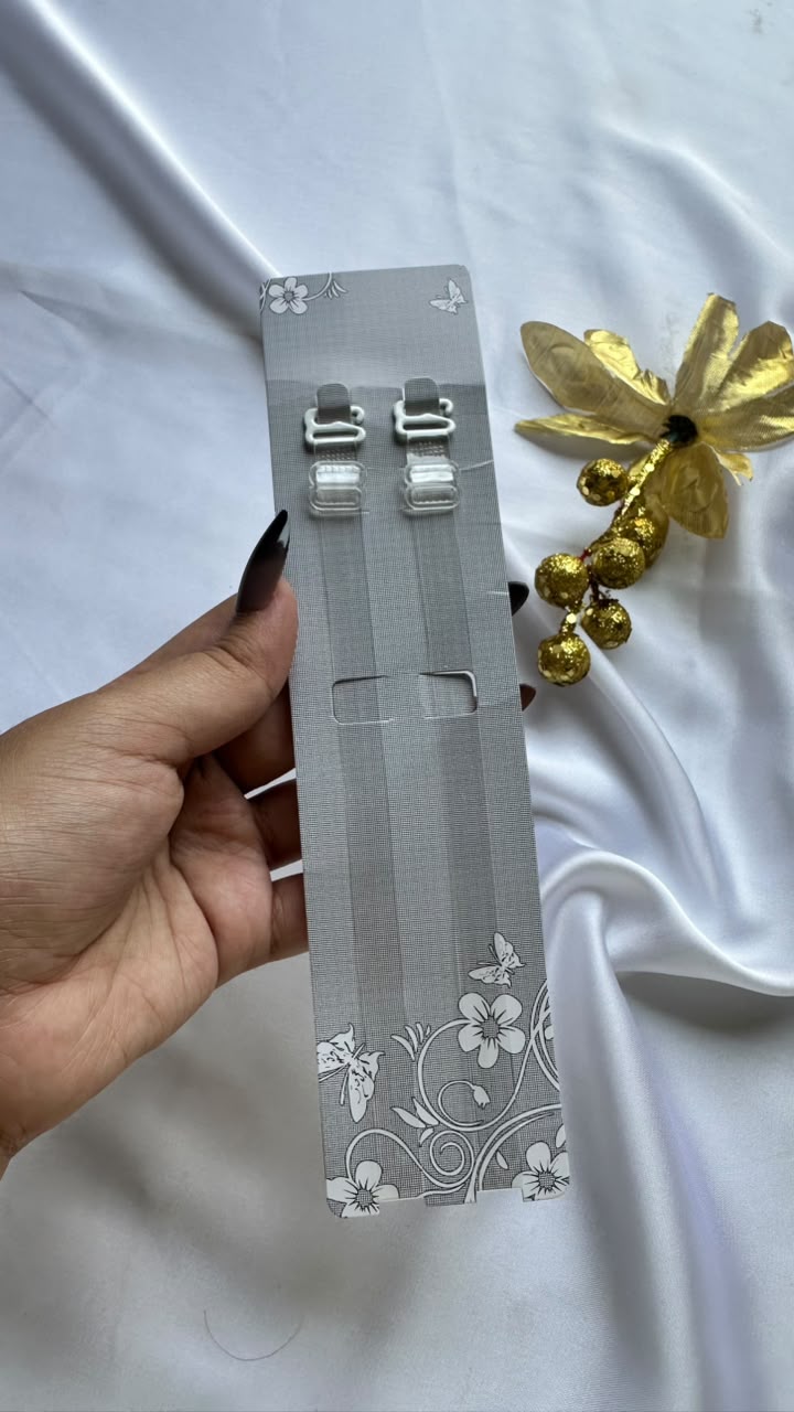 Transparent adjustable bra straps