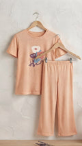 peach trouser shirt