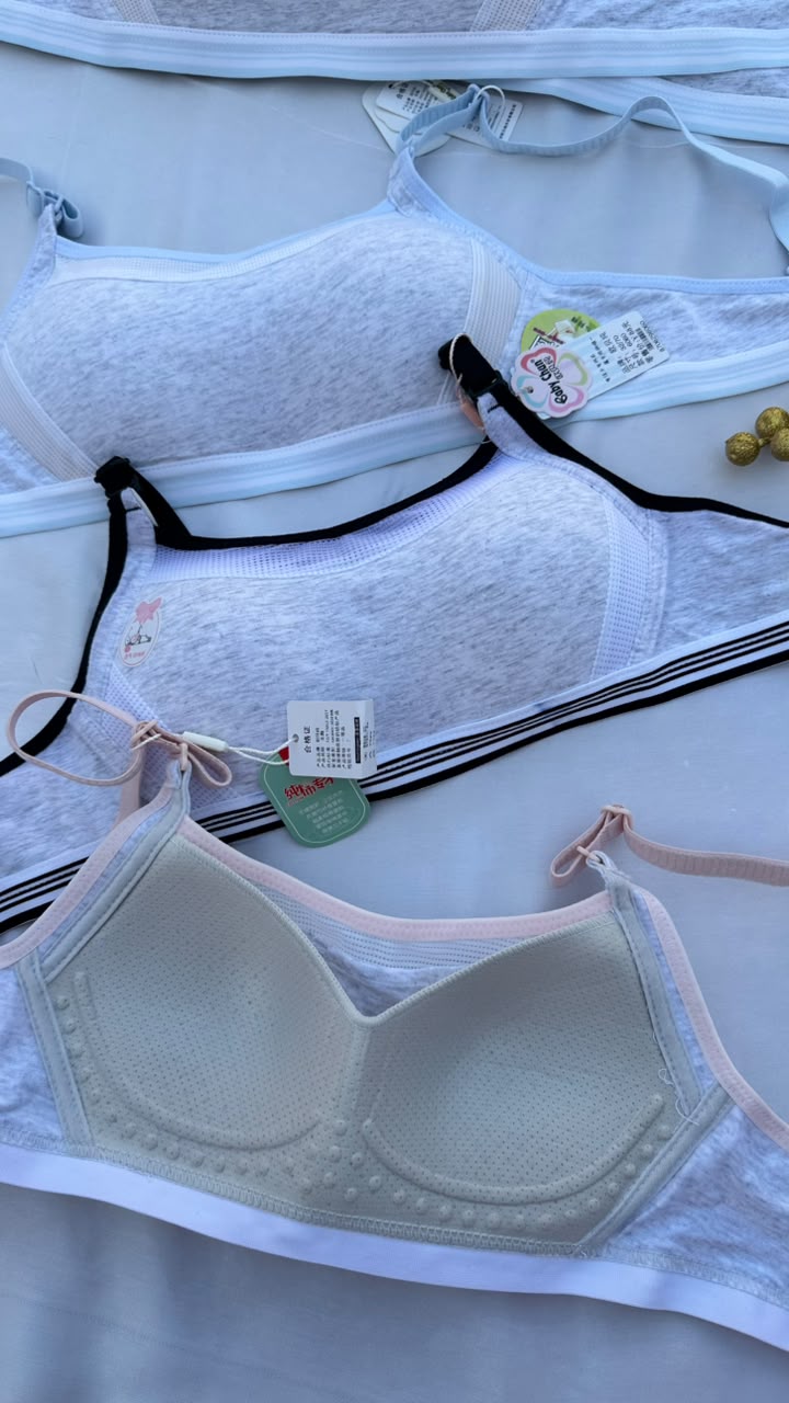 Teen Girls Soft Cotton Camisole Bra