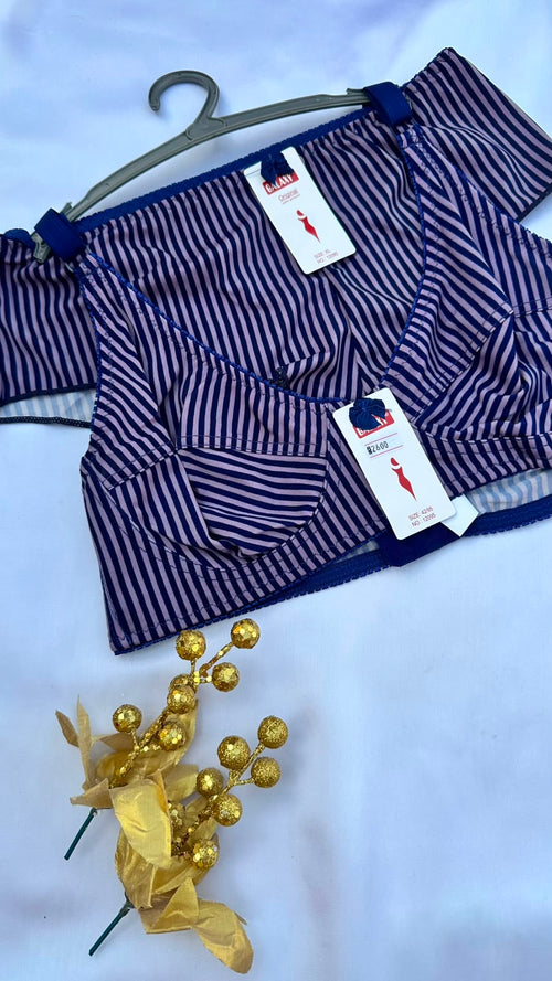 Comfortable striped Lingerie Set