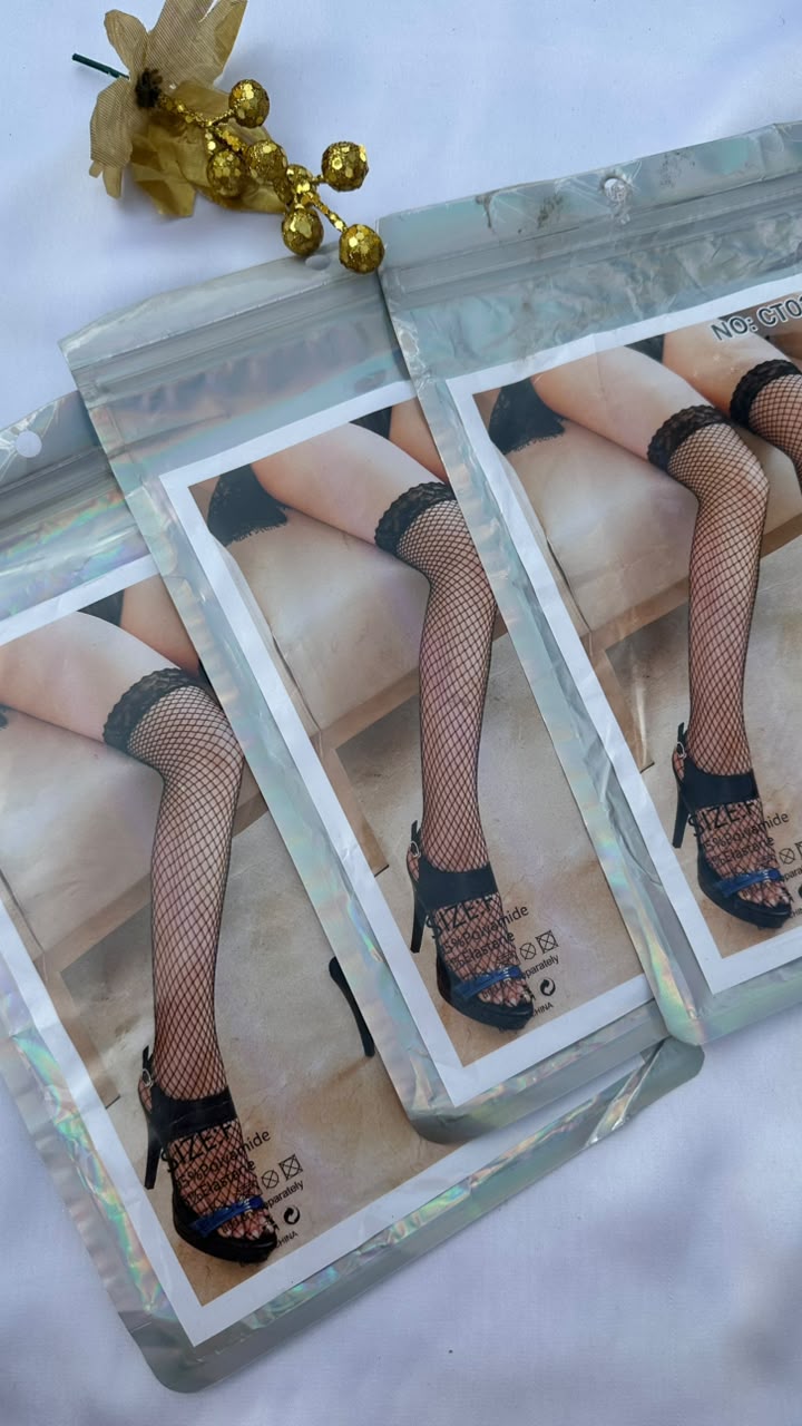 Women’s Black Fishnet Stockings