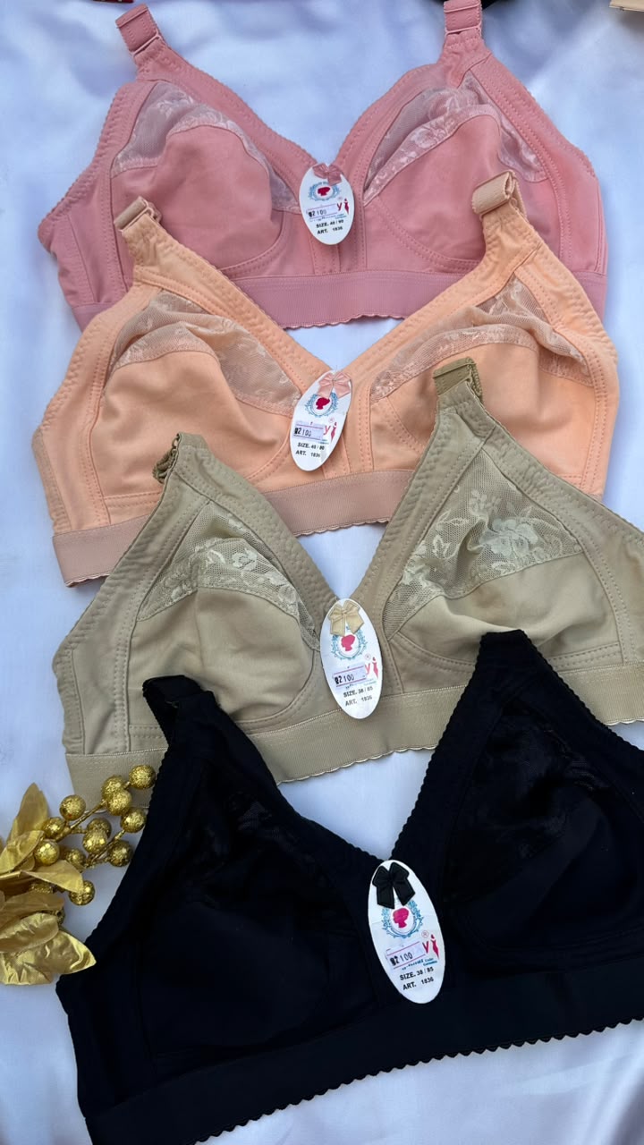 Half net cup bra