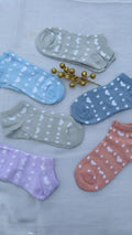 Heart print socks