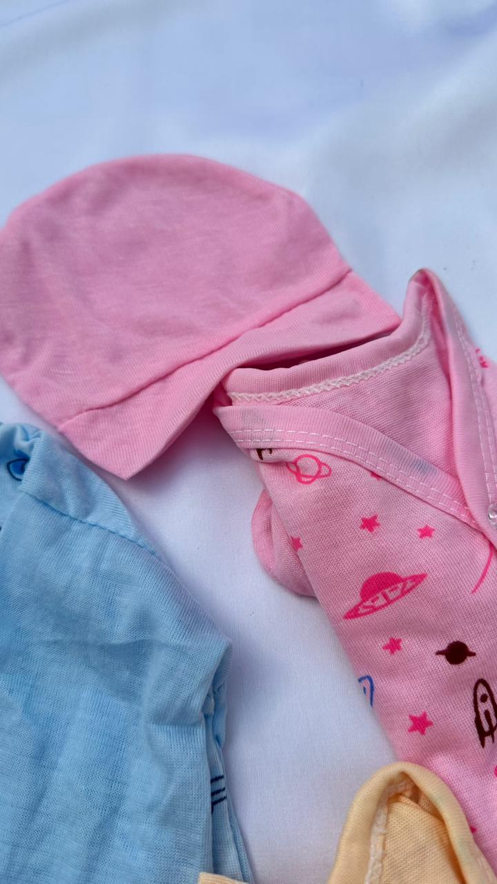 Newborn Baby 6-Piece Cotton Clothing Set