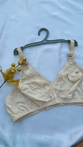 Cotton embroidered bra