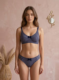 Comfortable striped Lingerie Set