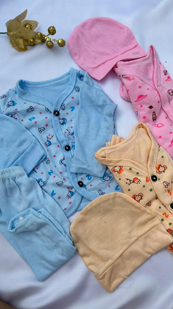 Newborn Baby 6-Piece Cotton Clothing Set