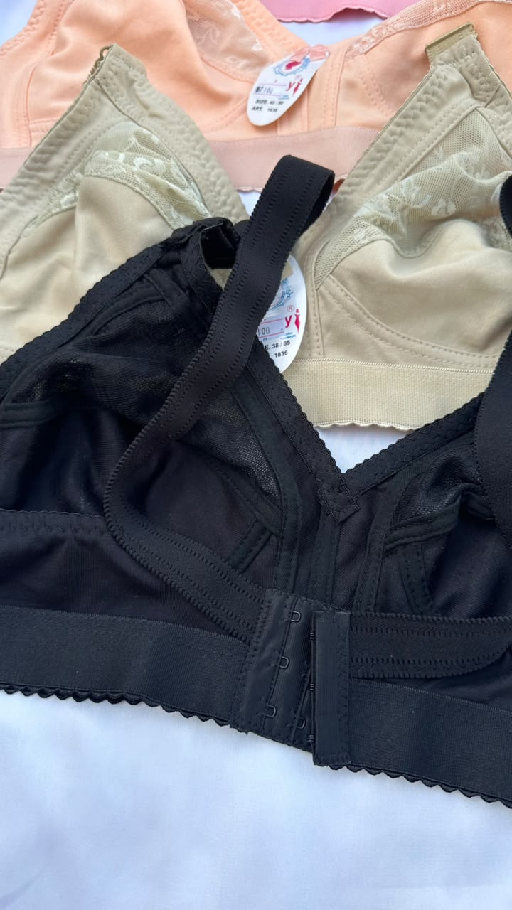 Half net cup bra